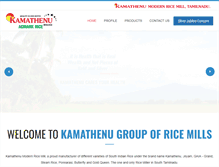 Tablet Screenshot of kamathenumodernricemill.com